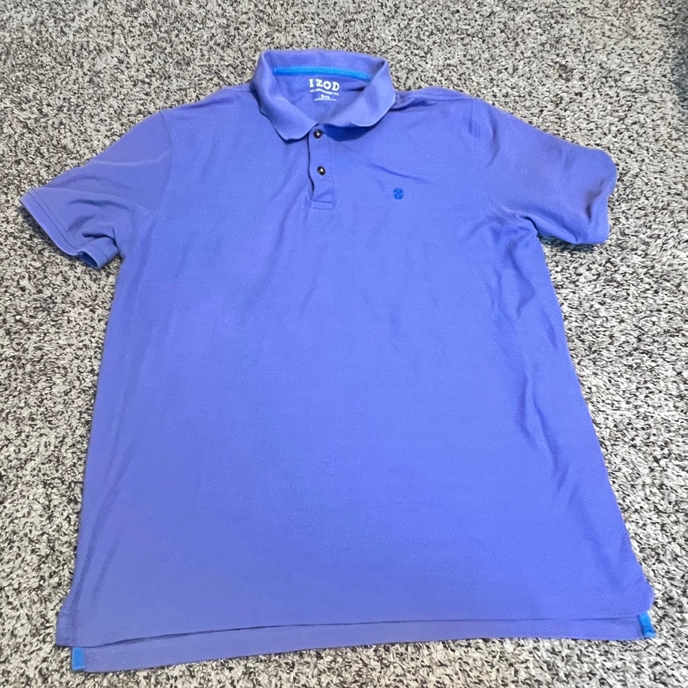 IZOD Advantage Polo Shirt Moisture Wicking‎ Short Sleeve Casual XL